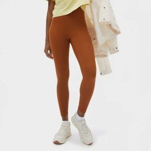 Everlane ReNew Performance Leggings High Rise Copper Burnt Orange Large Regular